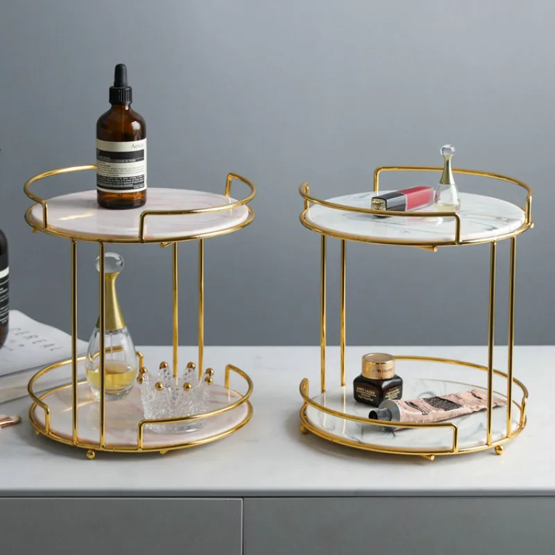 

2 слоя настольная стойка для хранения косметики, ювелирных изделий, парфюмерии, губной помады, органайзер, коробка, десерт, подставка для тор...