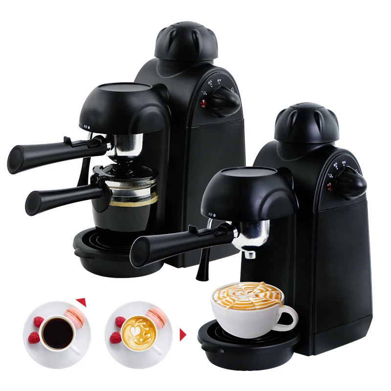 

Кофеварка для эспрессо, итальянская электрическая Капучинатор для молока, кухонные приборы, черный портативный полуавтоматический аппара...