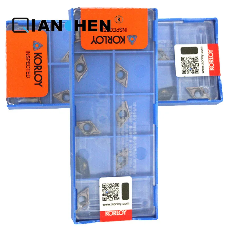 

Оригинальная Корея Korloy DCMT070202-HMP PC9030 DCMT070204-HMP NC3020 DCMT070204-HMP NC3120(10 шт./лот) вставки для внутренней обточки