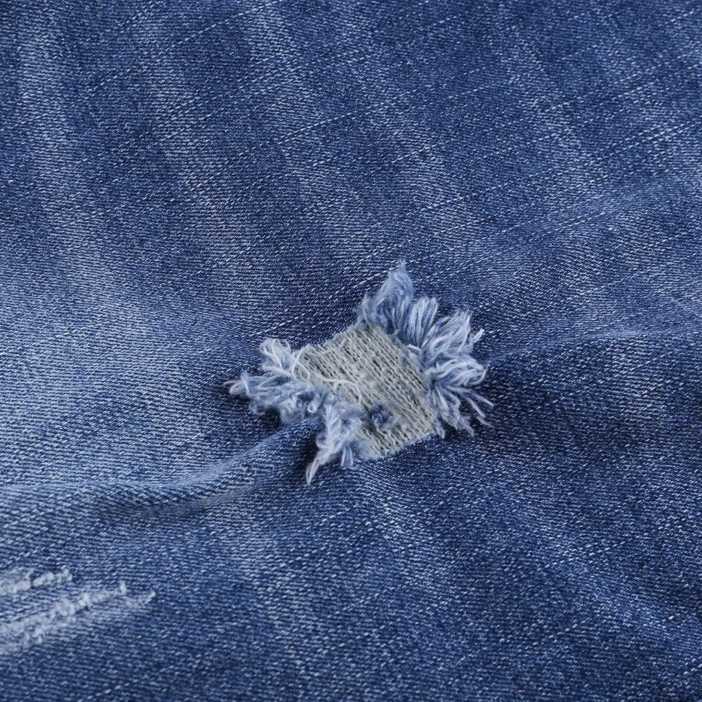 Новые женские сексуальные рваные джинсы с дырками Стрейчевые прямые брюки