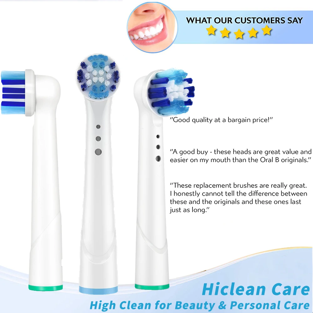 4 шт. сменные головки для зубной щётки oral b