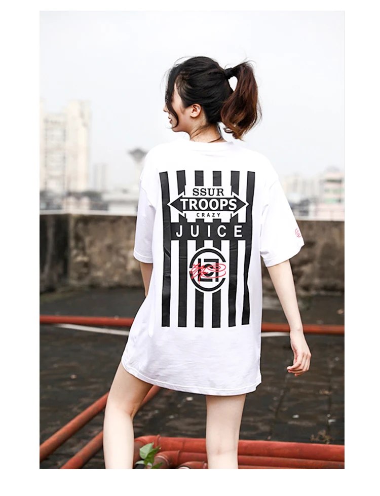 

MIKE KOUER MKSS PLUS Co-branded Edison Chen Chewing Gum Blue and White Porcelain Short-sleeved Rainbow Letter T-shirt CLOT