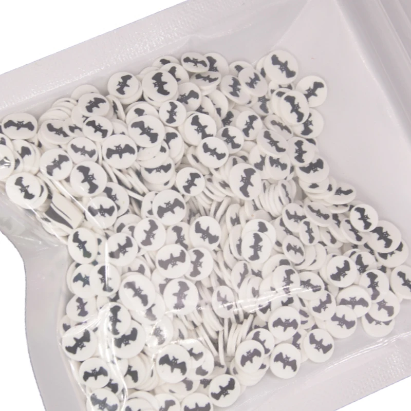 30 г Хэллоуин Тыква Голова череп летучая мышь паук форма Полимерная глина ломтик