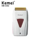 Kemei 3382 Парикмахерская отделка электробритва для Для мужчин USB аккумуляторная Перезаряжаемые бороды бритва с возвратно-поступательным движением Фольга сетки бритвенный станок