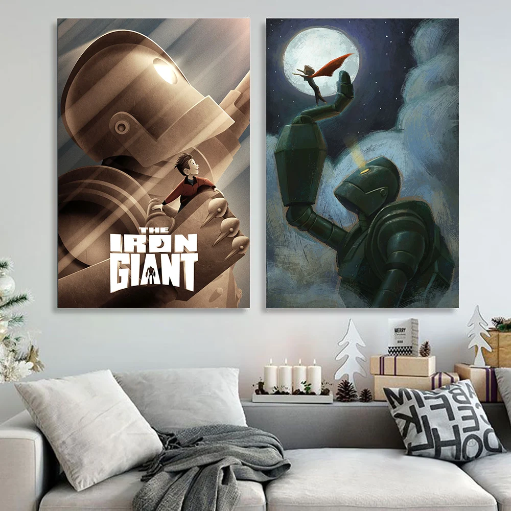 

The Iron Giant Poster Hot Classic Movie Canvas Painting Posters and Prints Wall Art Picture for Living Room Home Decor
