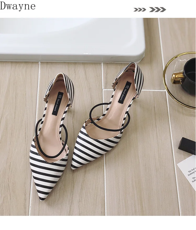 Лето 2020 сандалии на шпильке с острым носком Корейская версия диких слов пряжка