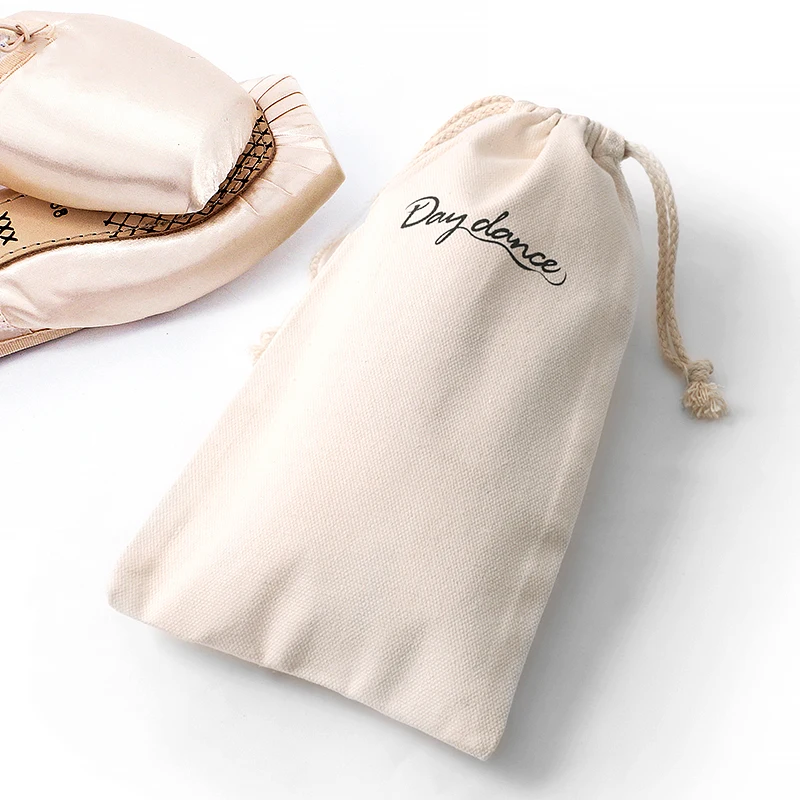 

Canvas Ballet Shoes Dance Slippers Bags Accessory Beige Drawsting Satin Bags Ballet Pointe Shoes Bag