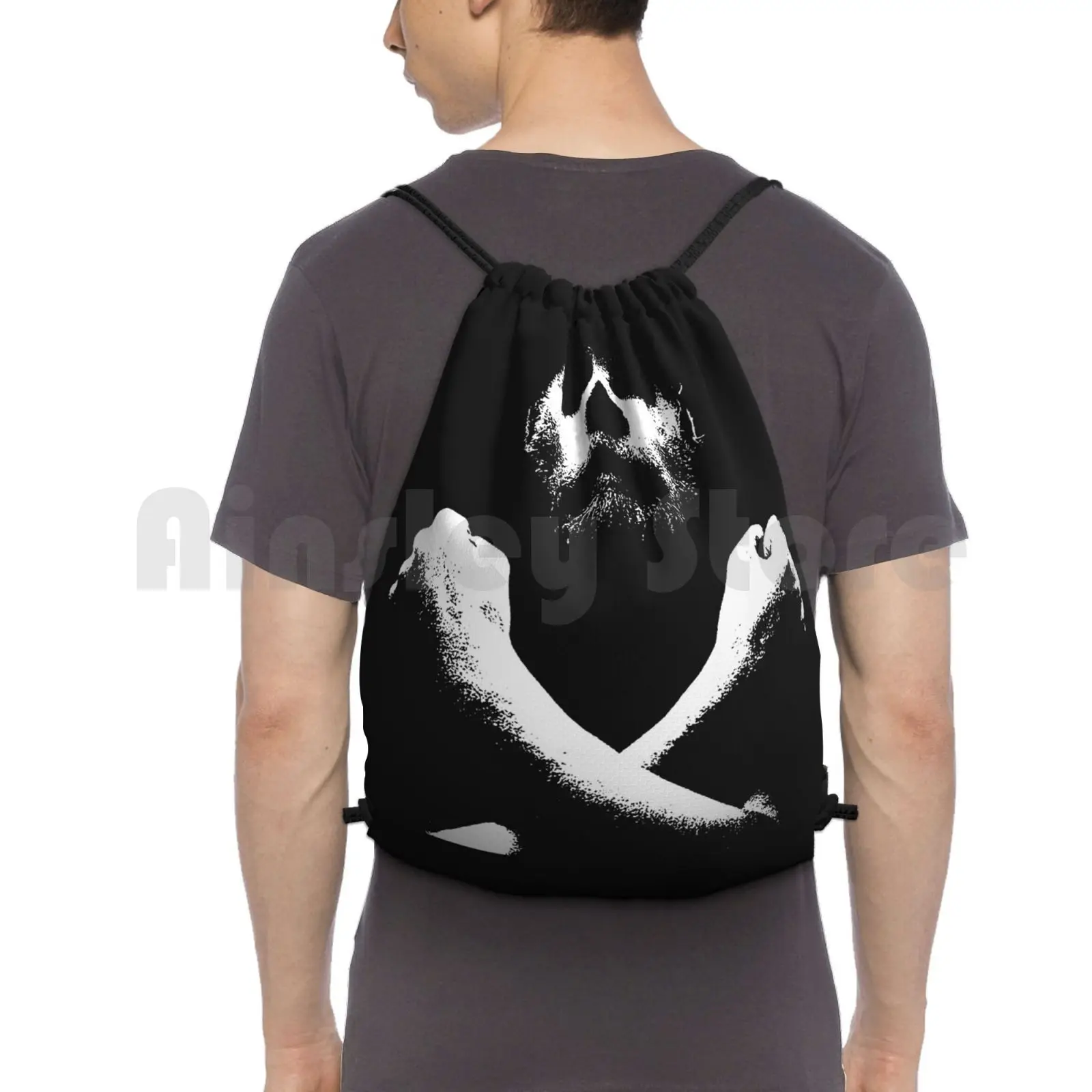 

Sails Flag Backpack Drawstring Bag Riding Climbing Gym Bag Black Sails Black Sails Pirate Flag Film Telefilm Games Videogame