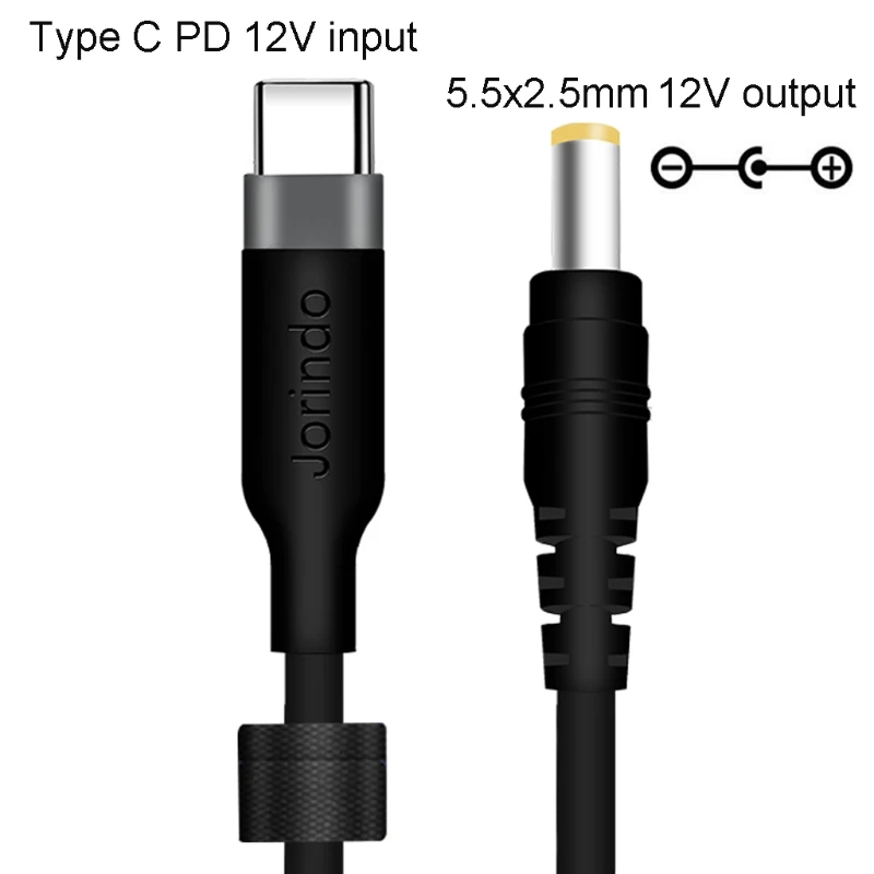 Универсальный кабель-преобразователь USB C Type-C PD на 12 В для вентиляторной