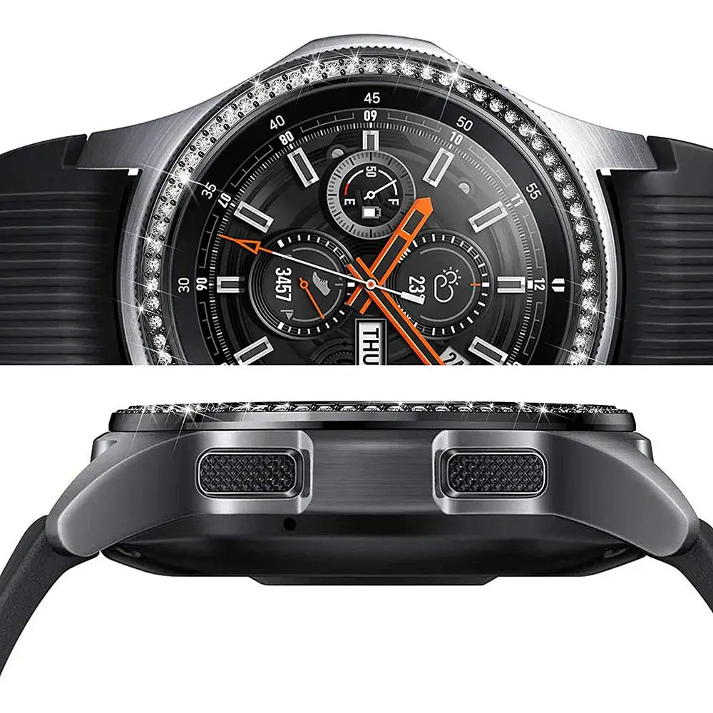 Блестящая рамка для Galaxy Watch 46 мм/42 мм Чехол samsung gear S3 Frontier/классическая спортивная клеющаяся крышка ремешок аксессуары 46/42 3