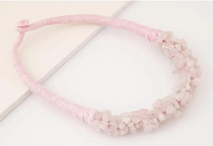 Индийские народные ювелирные изделия DIY натуральный камень кулон ожерелье