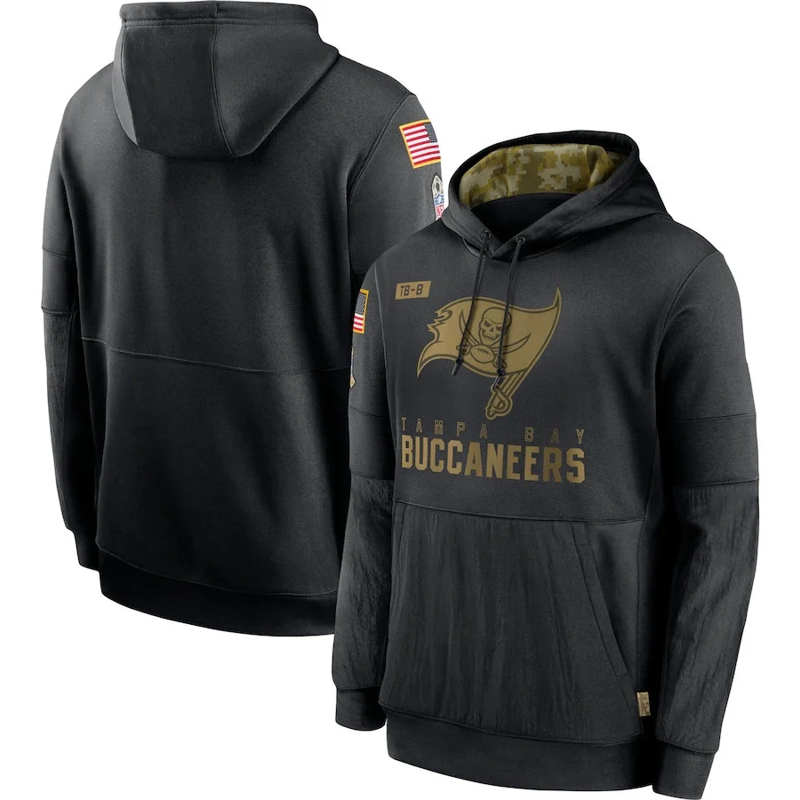 

Tampa Bay MEN Sweatshirt Buccaneers 2020 Salute to Service Sideline Performance Pullover football Hoodie S-4XL