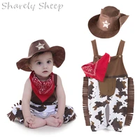 baby boy party cosplay cowboy hatclothes sets infant photography props bebe fotografia accessories baby fotoshooting costume