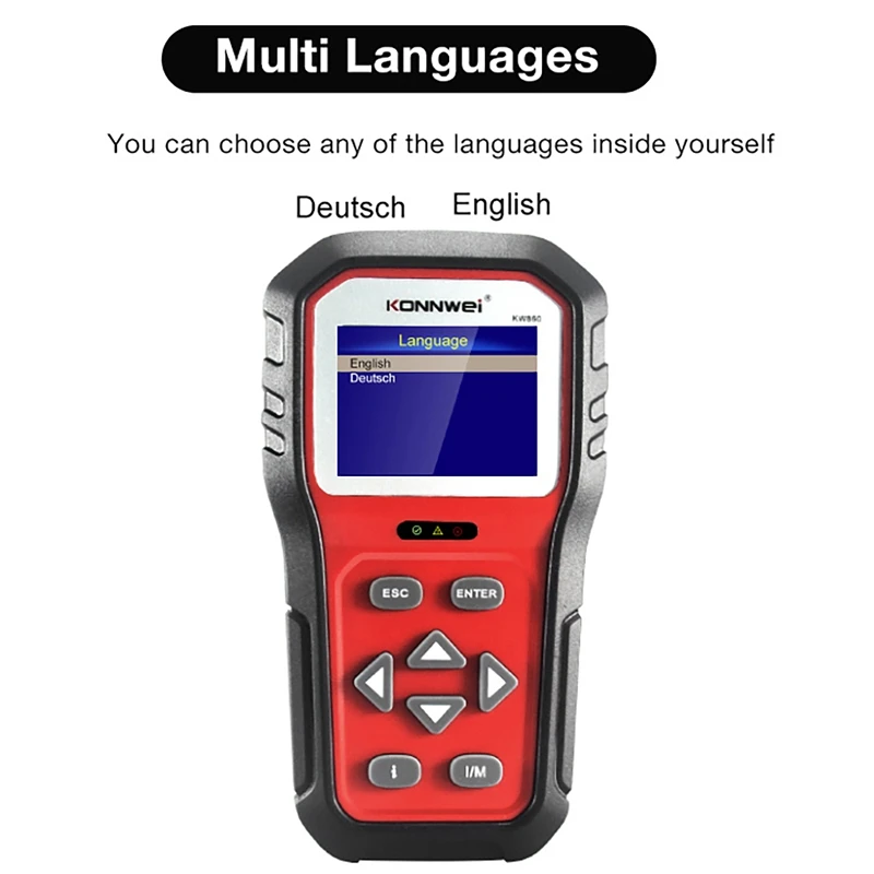 

KONNWEI KW860 OBD2 Diagnostic Tool Car Scanner Diagnostic Tool Automotive Scanner Car Tools Multinational Language