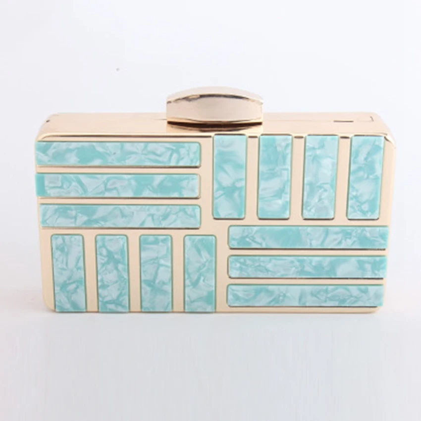 Женская сумка-клатч в британском стиле Модный акриловый вечерний клатч с