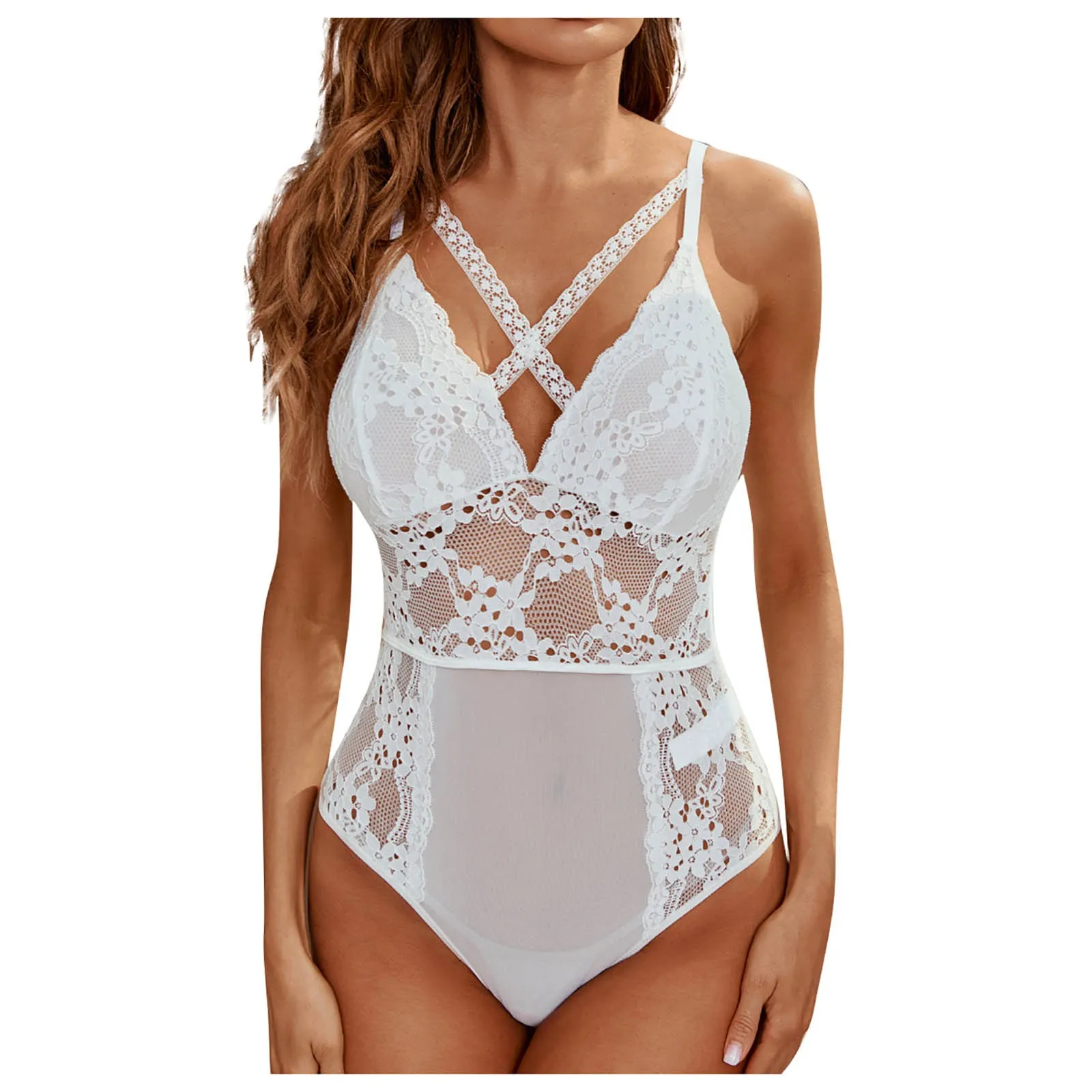 

One Piece Women Sexy Underwear Backless Lace Sexy Lingerie See Through Body Erotic Porno Lenceria Sensual Mujer Costumes Teddies