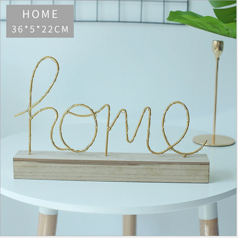 1 шт. светодиодный светильник s Железный скандинавский буквенный Рождественский