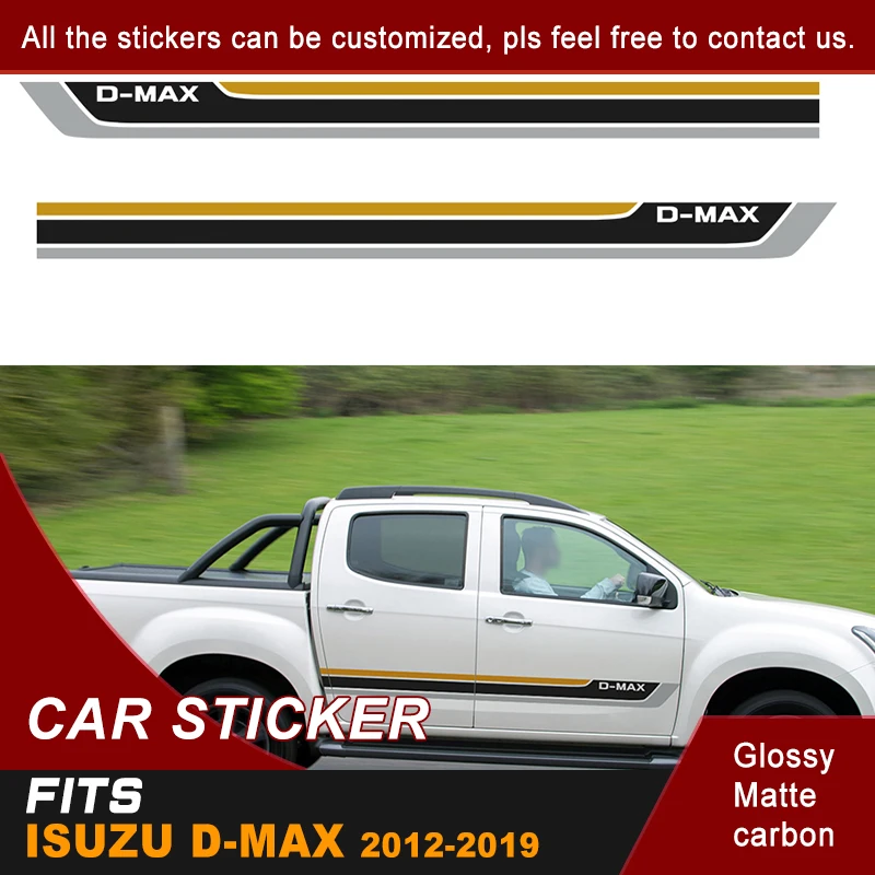 D max полоса Боковая дверь Графический виниловый гоночный автомобиль стикер