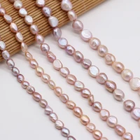 natural freshwater pearl beads high quality pink purple irregular pearls for jewelry make diy necklace bracelet accessories 36cm