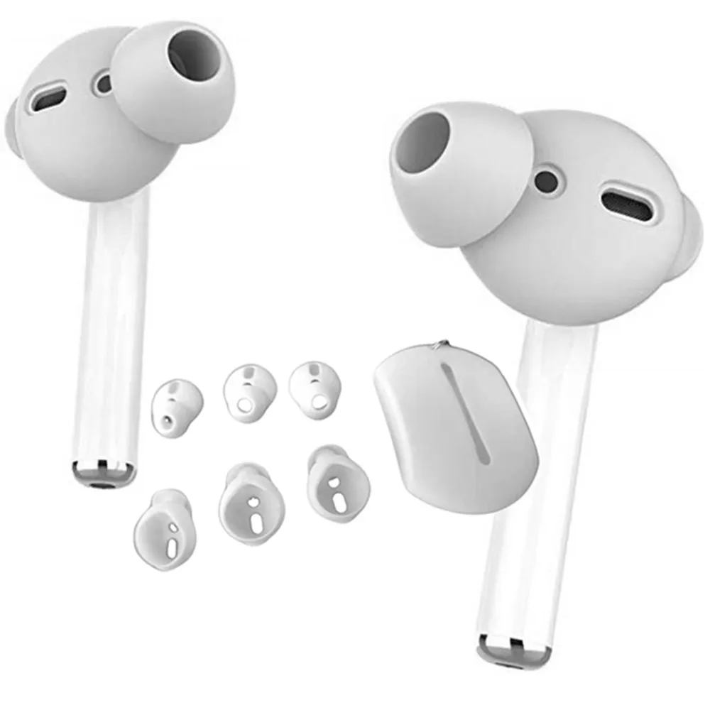 Силиконовые амбушюры наушники вкладыши для Airpods 1 2 Bluetooth удобные безболезненные с