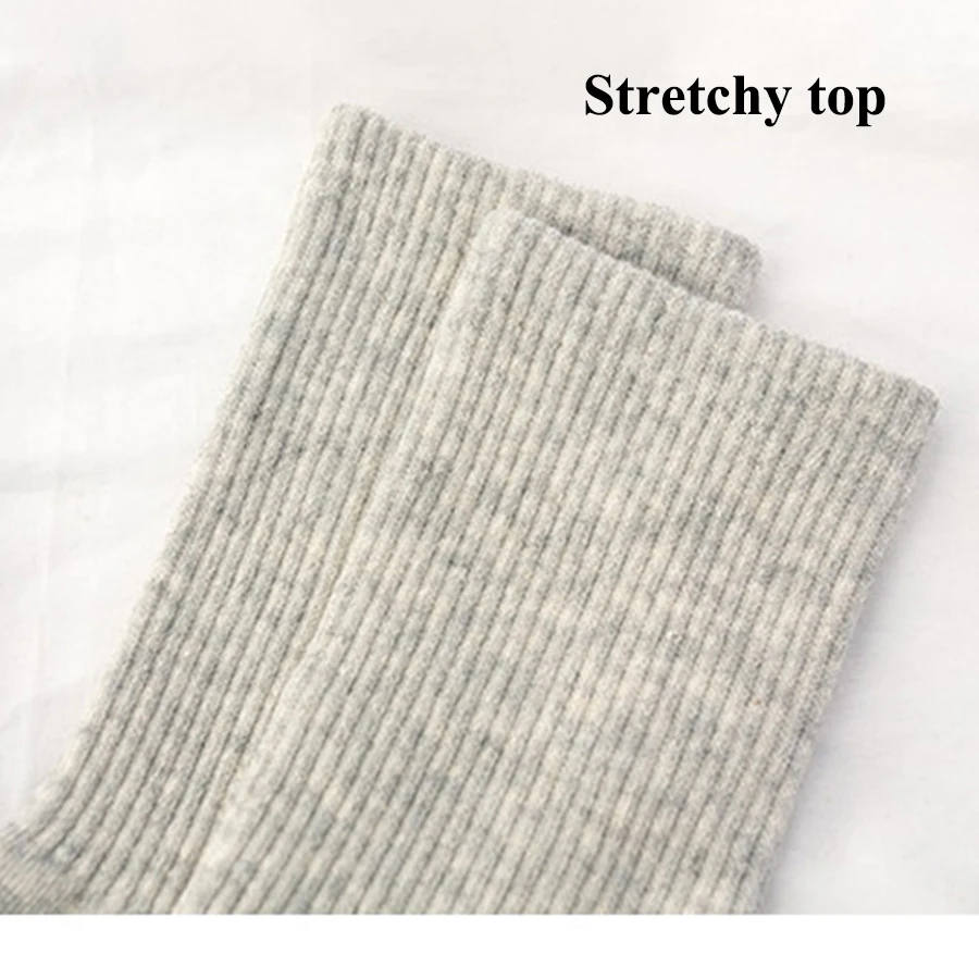

3 Pairs/set Cotton Women Socks Solid Color Black White Grey Beige Soft Stretchy Top Harajuku Casual Crew Short Ankle Type 3 Pack