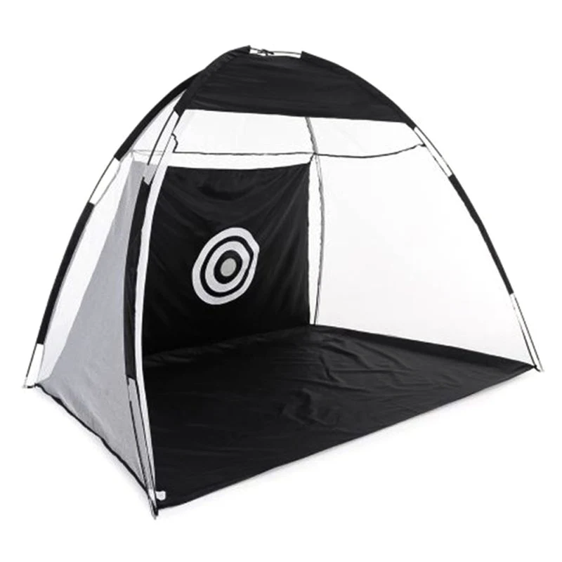 

US Shipping Foldable Golf Cage Training Aids Indoor Sports Golf Cage Swing Trainer Chipping Net Backyard Garden Grassland 1M/2M.