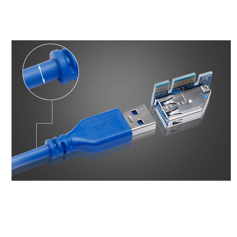 Плата расширения PCI-E на USB 3 0 для ПК передняя панель адаптер PCIE USB3 5 дюйма гибкий
