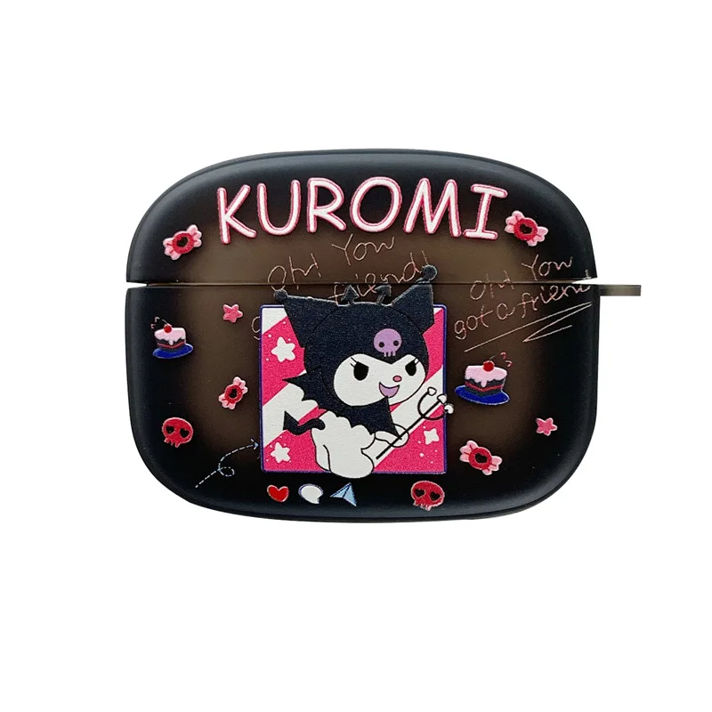 

Cartoon Melody Black Cat Transparent Apple AirPods Case Cover Airpod Case Air Pods Case Airpod Pro Case Air Pods Pro Case