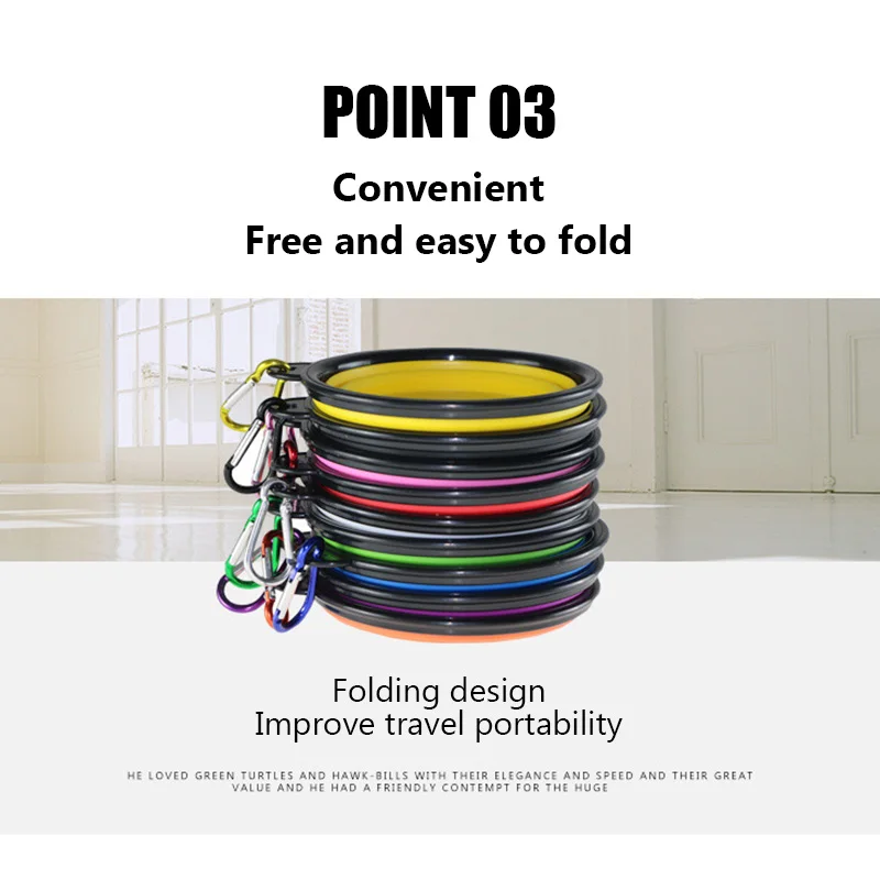 

Foldable Cat Dog Travel Silicone Bowl Portable Collapsible Pet Cat Dog Food Water Feeding Travel Outdoor Bowl Pet Accessories