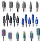 29 тип ногтей сверла для электрической дрели маникюрный станок аксессуар красочные керамические фрезы Радуга карбид вольфрама