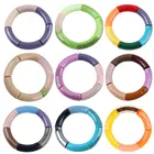 Браслеты и обручи женские, из акрила, эластичные, изогнутые, с бусинами, разноцветный бисер