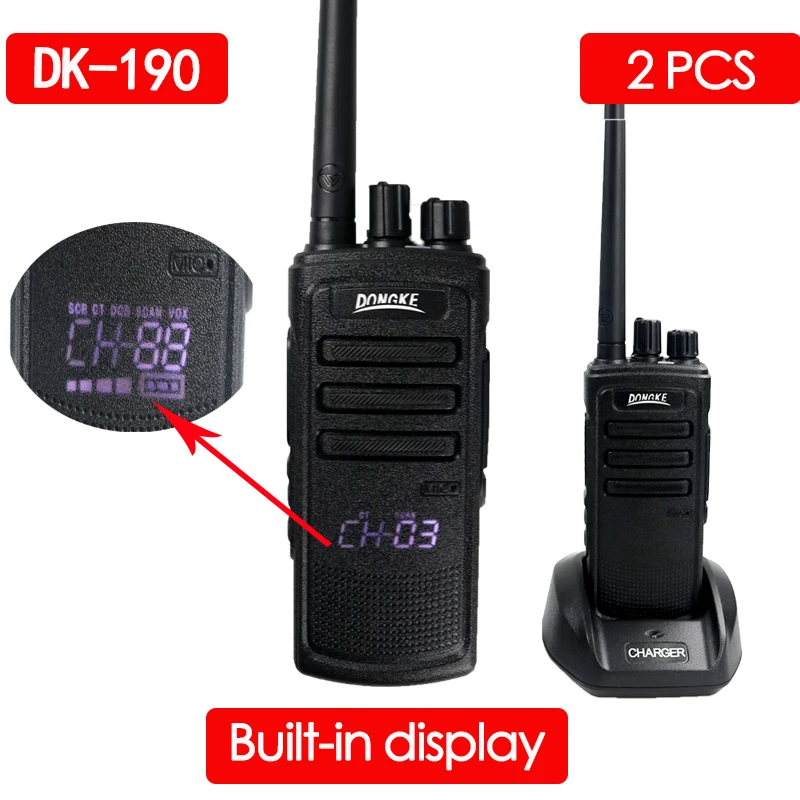 

2 шт., портативная рация DONGKE 9058, двусторонняя радиосвязь