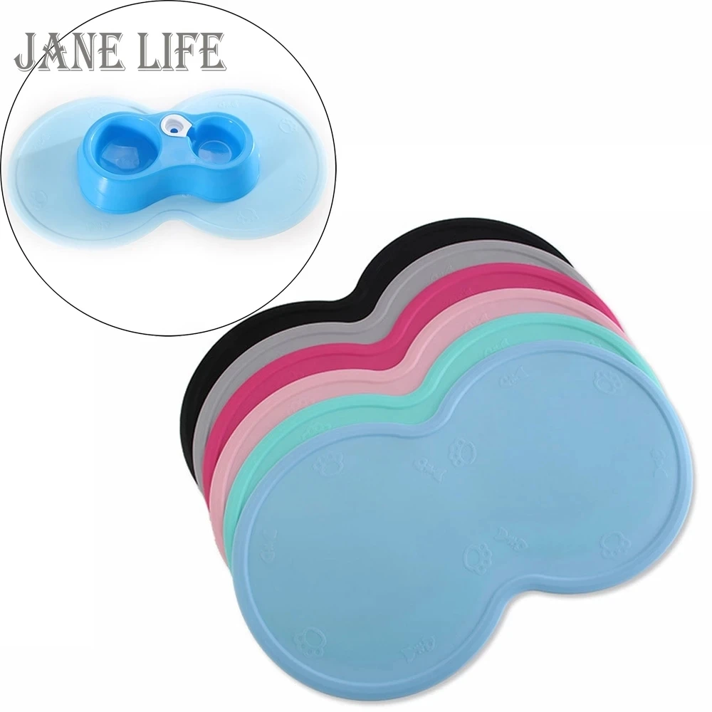 

48*27cm Pet Feeding Mat Pad Cute Cloud Shape Silicone Dish Bowl Food Feed Placement Dog Cat Dog Accessories Cat Feeding Mats