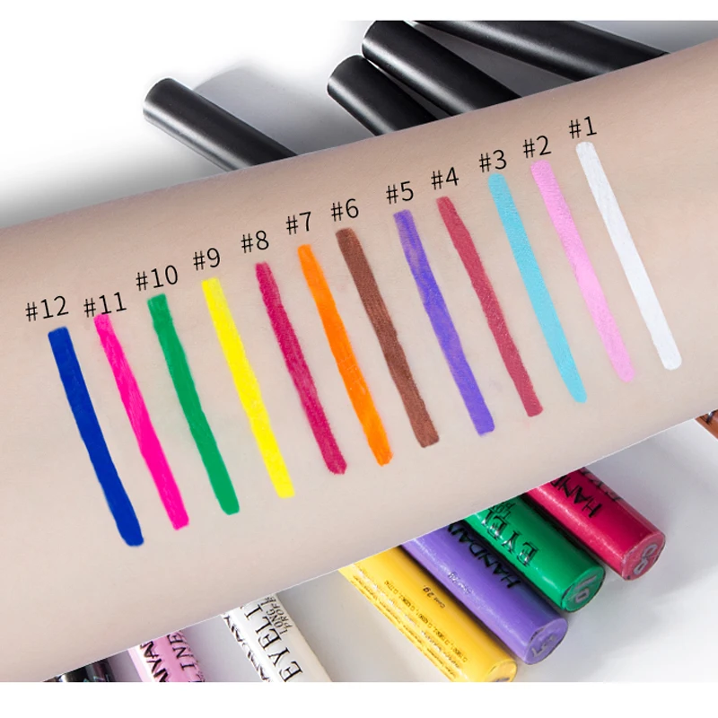 

Colorful Eyeliner Pencil Eyes Cosmetics Liquid Eye Liner Pen Makeup Color Matte Eyeliners Waterproof Felt-tip Glitter Eyeliner