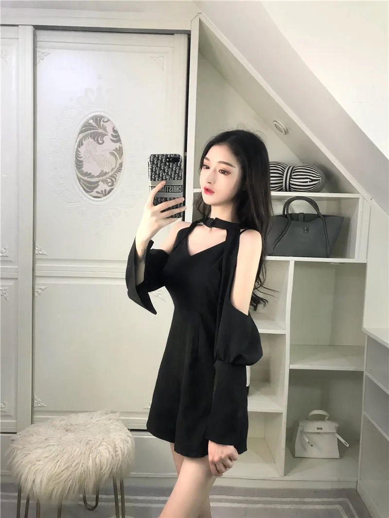 Сексуальные черные комбинезоны из двух предметов на бретелях-спагетти женские с