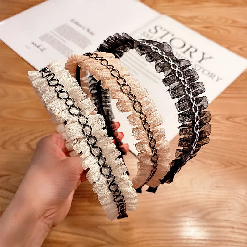 

Sweet Sen fairy hair band headdress wild simple temperament pressure hair non-slip headband hair accessories