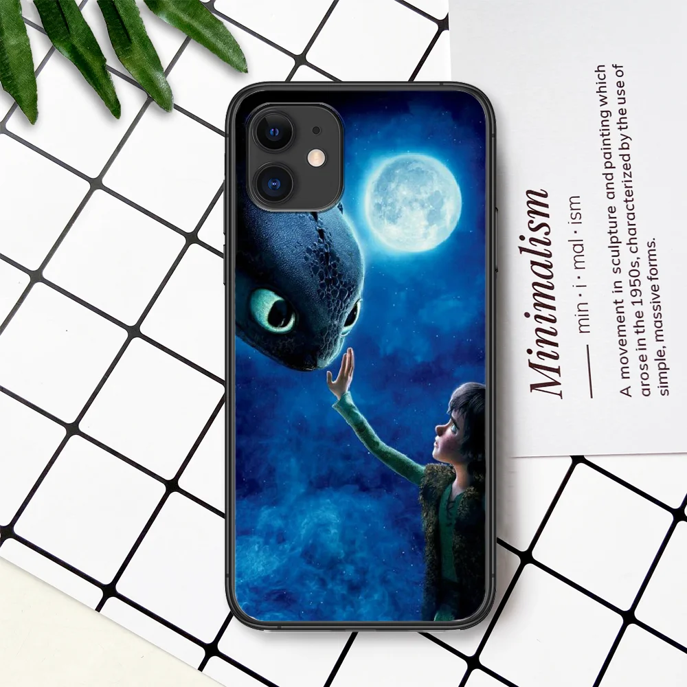 

How to Train Your Dragon Phone Case For IPhone 4 4s 5 5S SE 5C 6 6S 7 8 Plus X XS XR 11 12 Mini Pro Max 2020 black Cover Soft