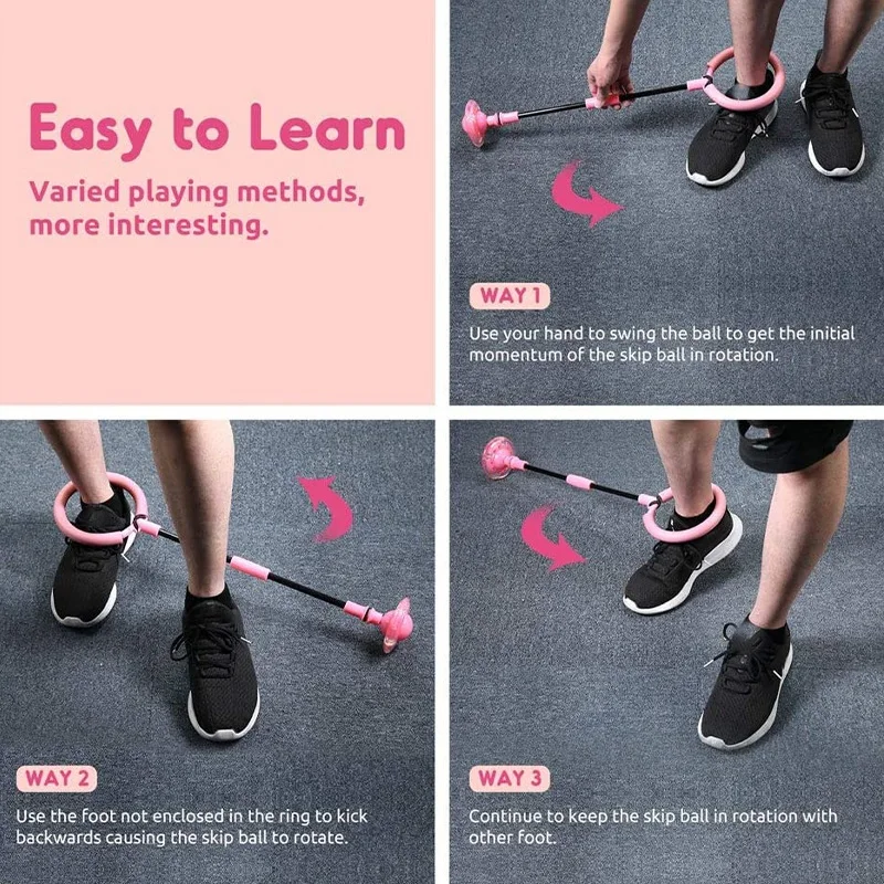 

Fun Toy Ball Elastic LED Flash Jumping Foot Force Ball Jumping Ball Jumping Ring Bouncing Ball