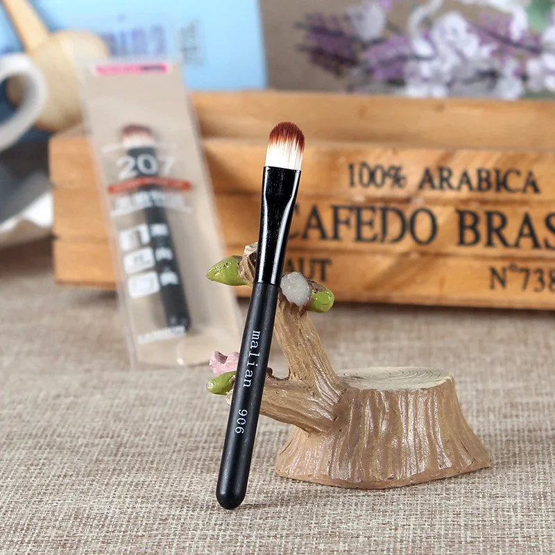 1 шт. маленькая кисть для теней одиночная розовая алюминиевая трубка Кисть