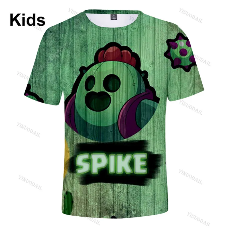 

Tick and Star, Cartoon T-shirt Shooting Game 6 To 19 Years Kids Leon Shirt 3D T-shirt Boys Girls Tops Children Clothes