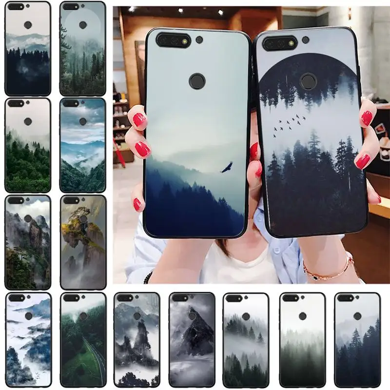 

Mountain Peak Forest Snow mountain Phone Case For Huawei Honor 5A 7A 7C 8A 8C 8X 9X 9XPro 9Lite 10 10i 10lite play 20 20lite