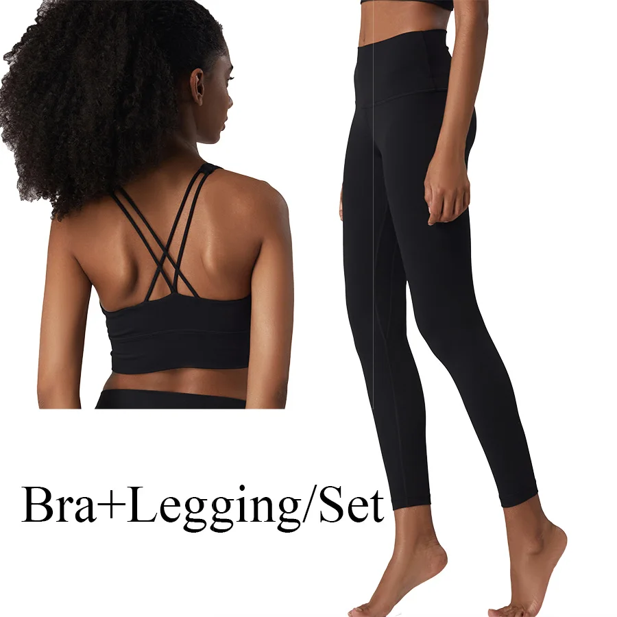 Бесшовные комплекты для йоги PS женская одежда спортзала комплект из 2 предметов