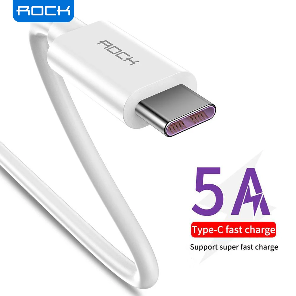 2 шт./лот рок 5A металлический кабель с разъемом USB Type C для Xiaomi Redmi Samsung OnePlus Huawei Mate 20