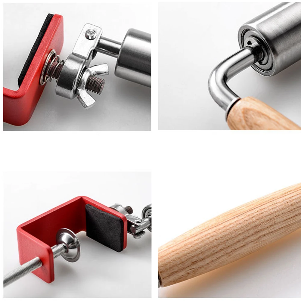 

Stainless Steel Rolling Pin Dough Mat Dough Roller One-Handed Rolling Pastry Mold Thickness Rings Pizza Pastry Pie Baking Tool