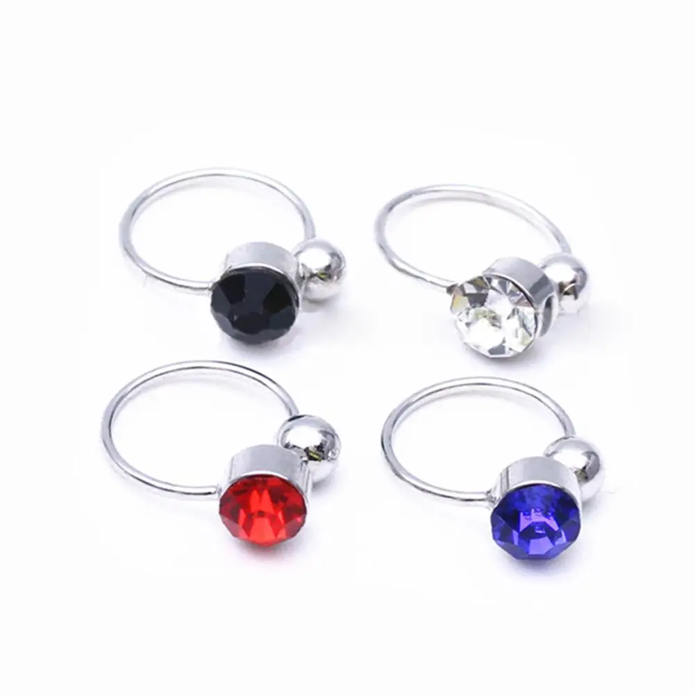 

1 Pc Fashion Womens U Shape Rhinestone Ear Clip Cuff No Piercing Earrings Gift
