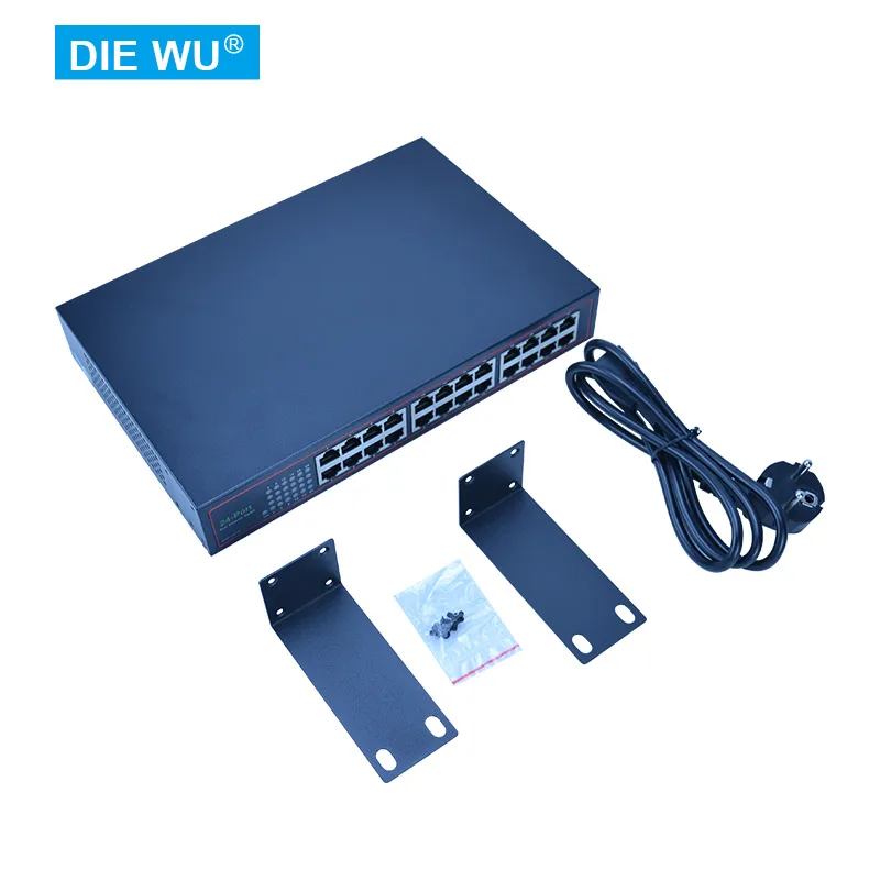 

TXE100 24-Port 10/100M Iron Shell Ethernet Switch/Desktop or Rackmount/Plug and Play/Shielded Ports/Unmanaged