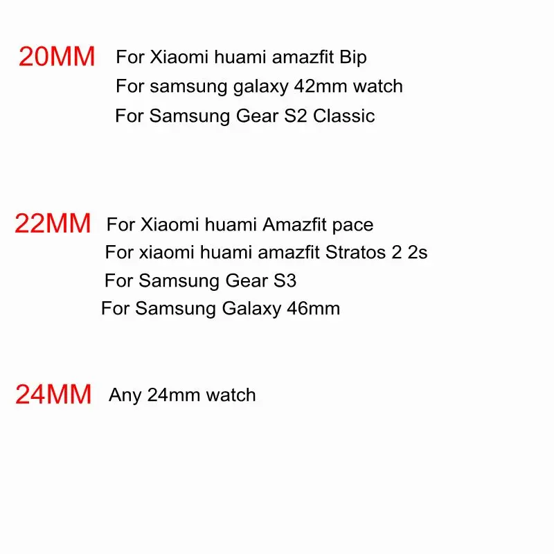 Ремешок для часов Xiaomi huami Amazfit Bip Stratos 22S PACE GTR 4247 мм, нейлоновый холщовый (art.: 3a355dffd8a) - 3a355dffd8a