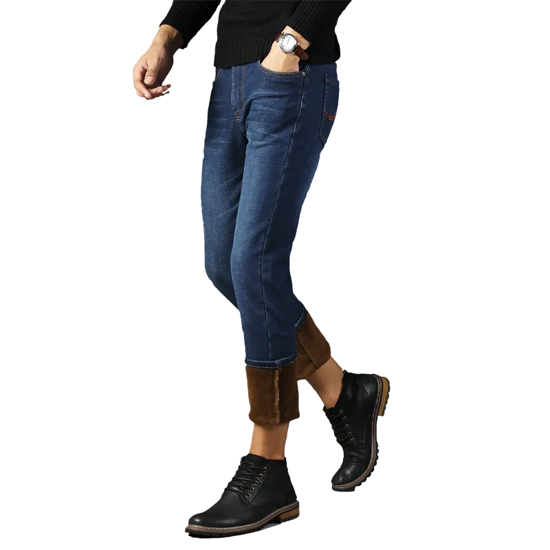 Зимние вельветовые джинсы для мужчин самосовершенствование стирка стрейч
