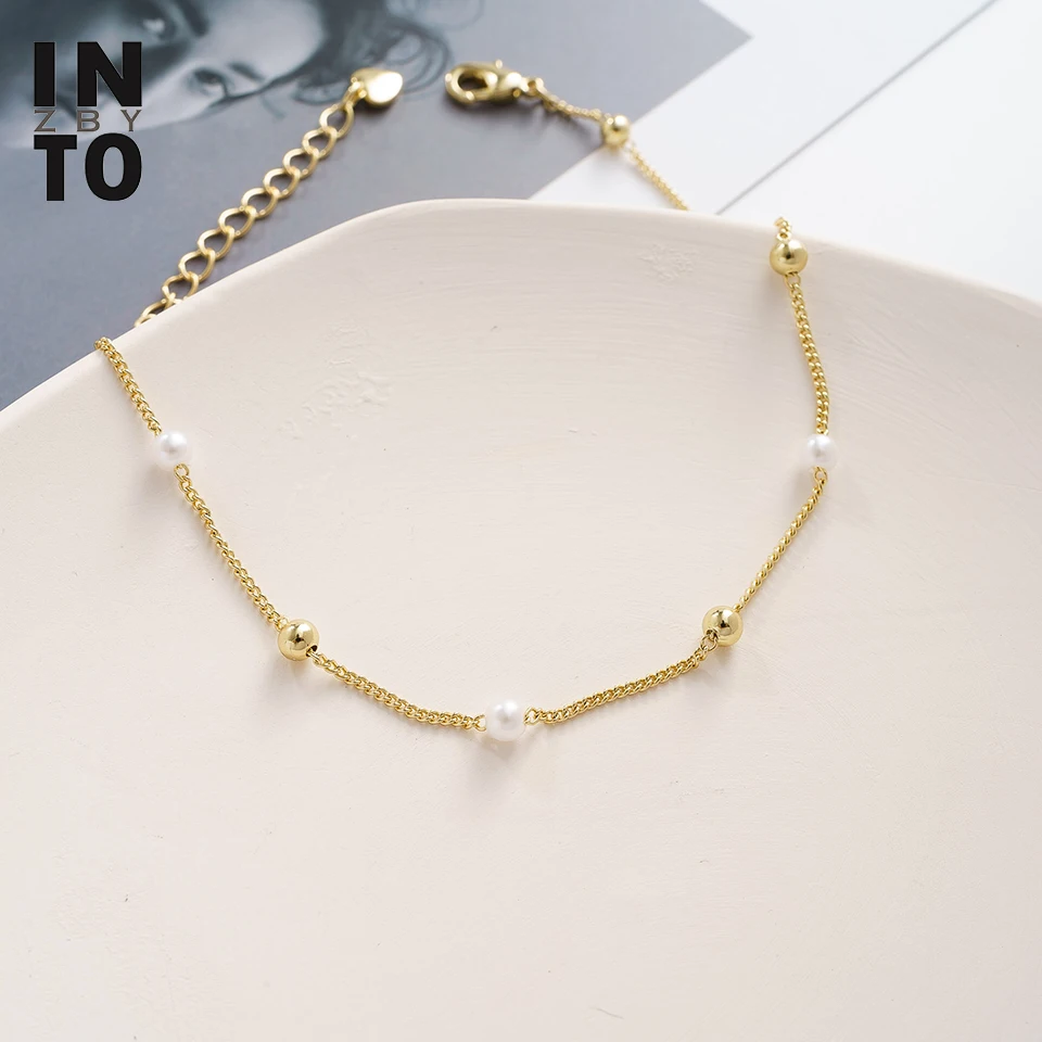 Into zby трендовые жемчужные бусинки ножные браслеты ювелирные изделия Boho 2020 летние