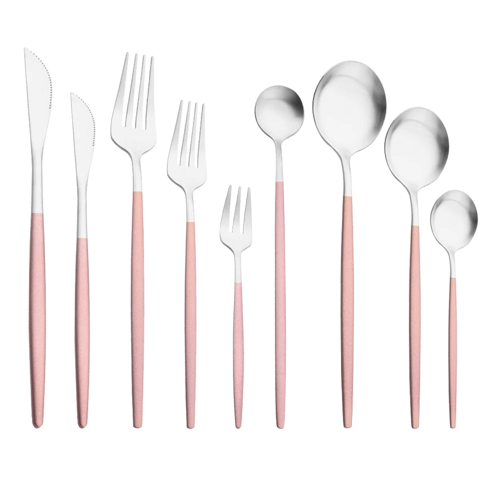Stainless Steel Luxury Flatware Home Fork Spoon Knife Kitche
